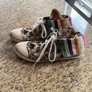 Coach high top shoes